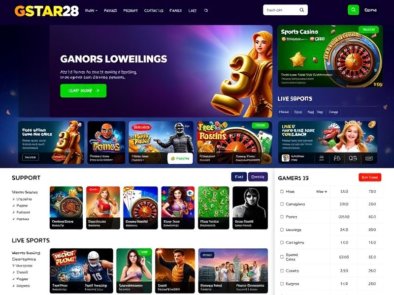 Welcome to G Star 28, the premier online gambling platform offering a wide range of casino games, sports betting, and exclusive bonuses. Play slots, blackjack, poker, or live dealer games with real money prizes.
